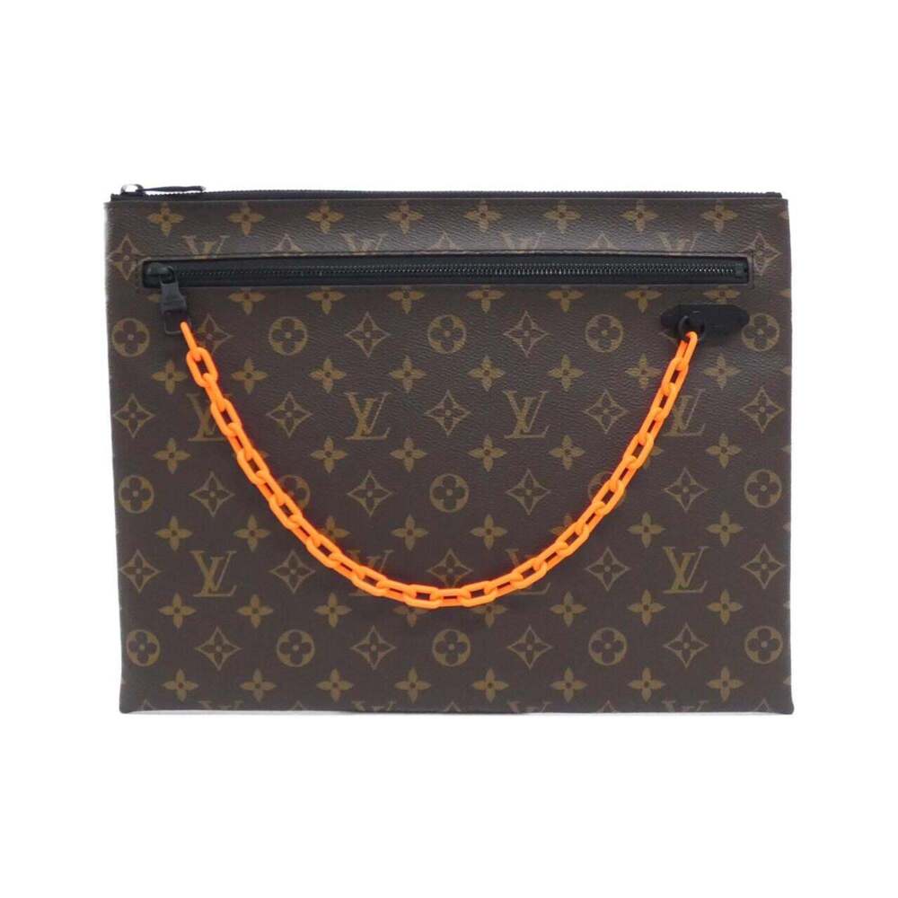 LOUIS VUITTON Brown Monogram Pochette Mini Bag